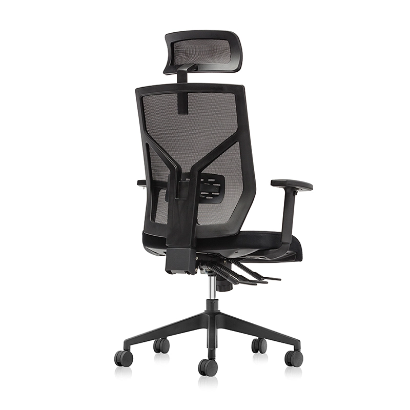 High Back Ergonomic Executive Mesh Chair with Headrest-E1 Kick