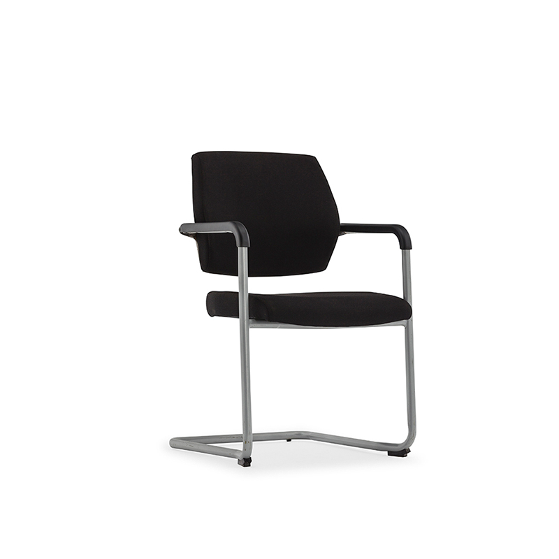 Modern Black Visitor Chair with Armrest-V2-CT-CH