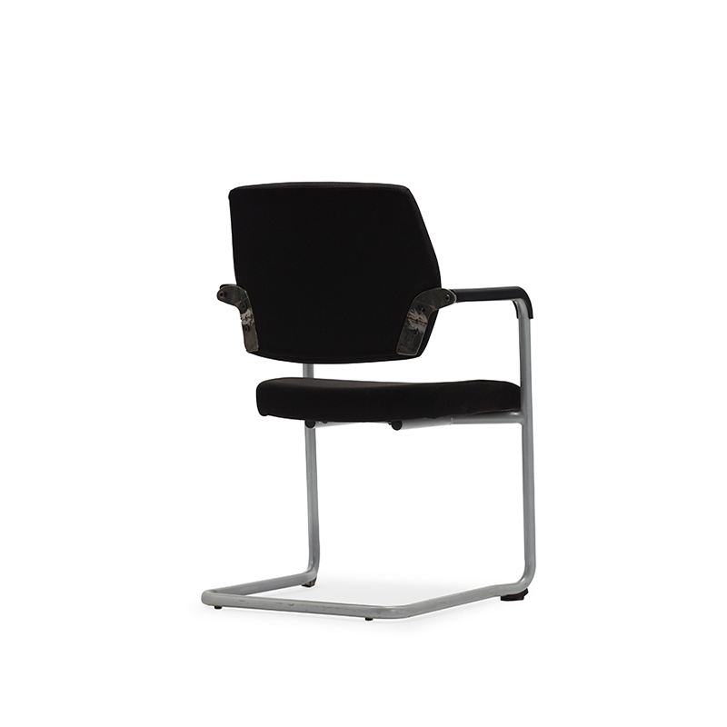 Modern Black Visitor Chair with Armrest-V2-CT-CH